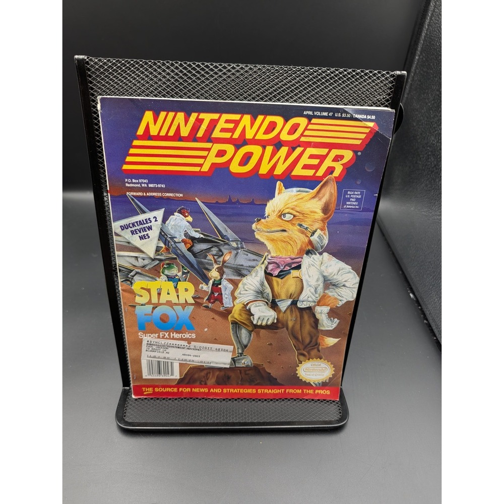 Vintage Nintendo Power Vol 43 April 1993 Star Fox Poster